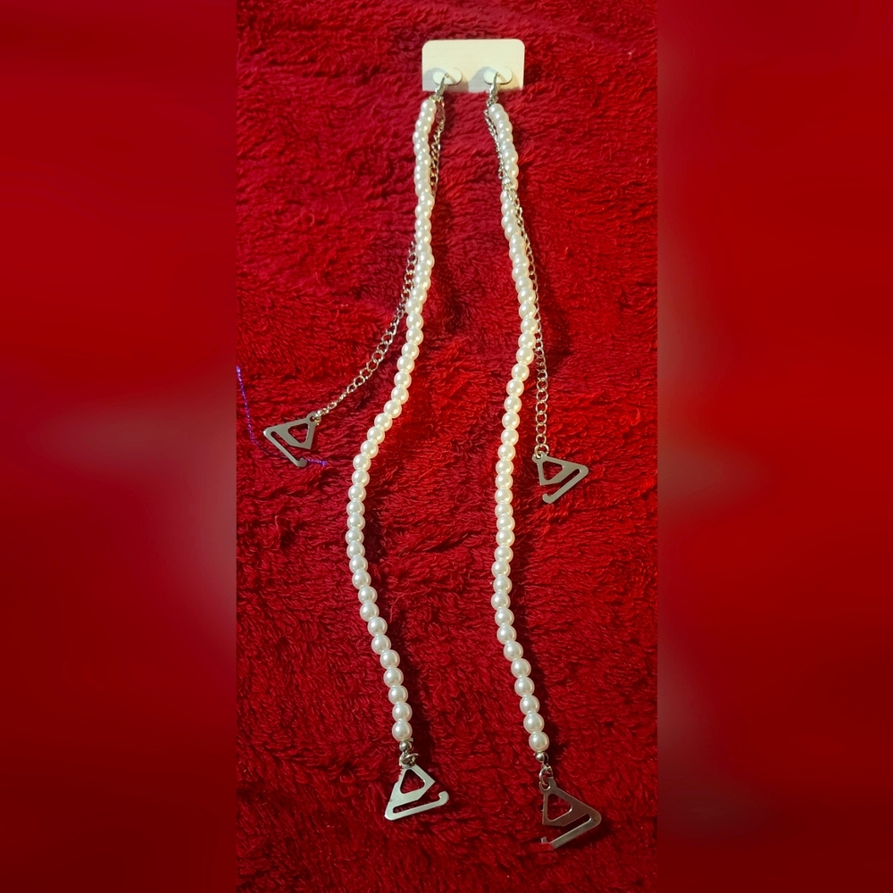 New Faux Pearl Beaded Bra Straps